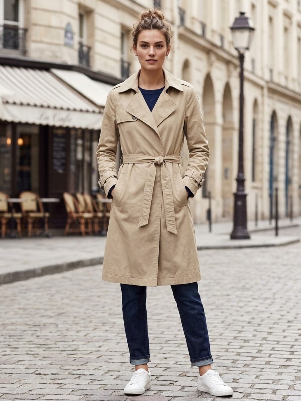 H&M 100% Cotton Trench Coat